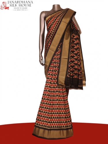 Pure Handloom Patola Ikat Silk Saree